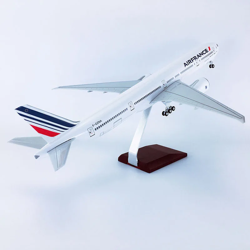 

47CM 1/157 Scale 777 B777 Aircraft Air France Airlines Model W Light and Wheel Landing Gear Plastic Resin Plane Toy F Collection