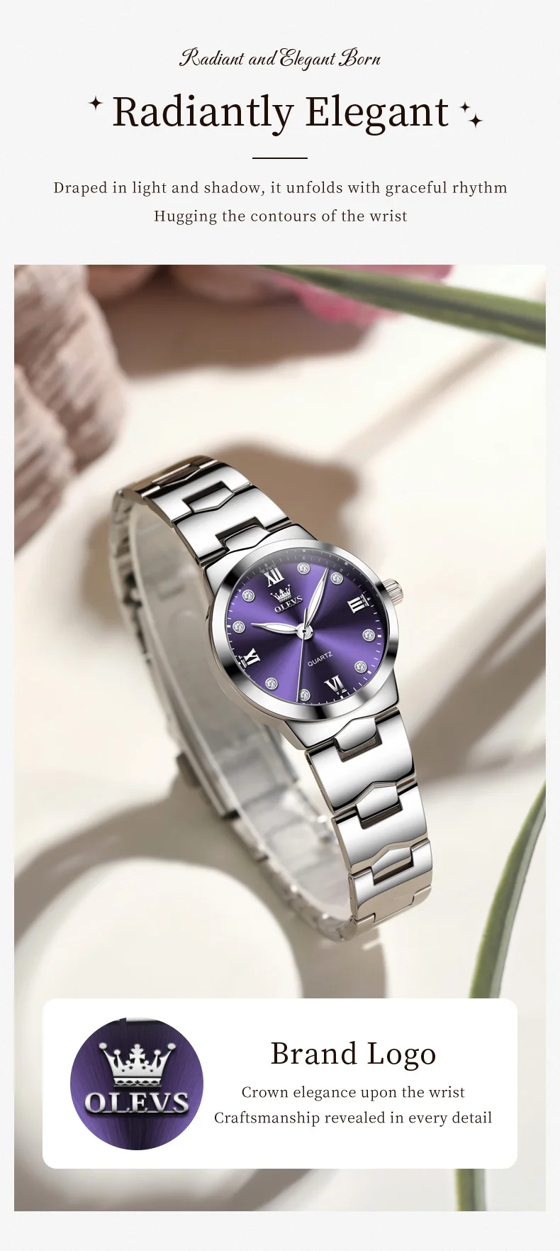 OLEVS Orologio da donna 3735 - Confezione regalo