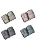 Portable Travel Storage Bag Set - Organize Your Clothing, Shoes, and Underwear with Ease - Perfect for Luggage and Suitcase Pack 6