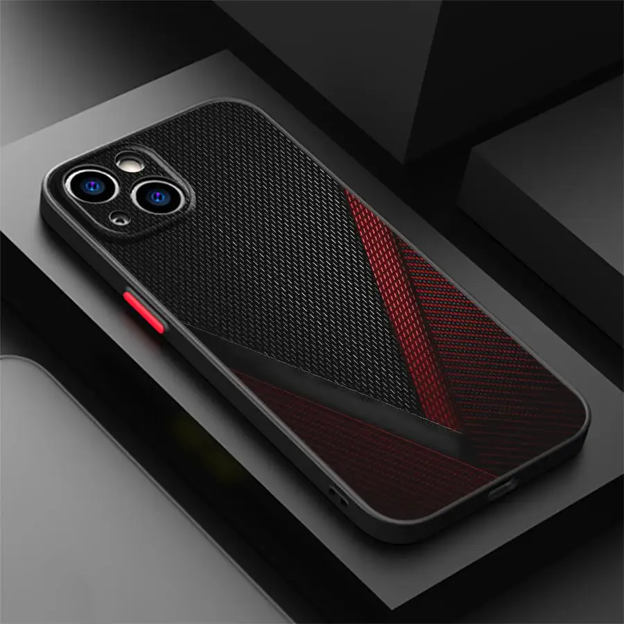 Rückseitige Handyhülle für iPhone 15 Plus 11 17 16 Pro Max XS 16e 12 14 13 Mini 17 Air Carbon Fiber – Detail 5