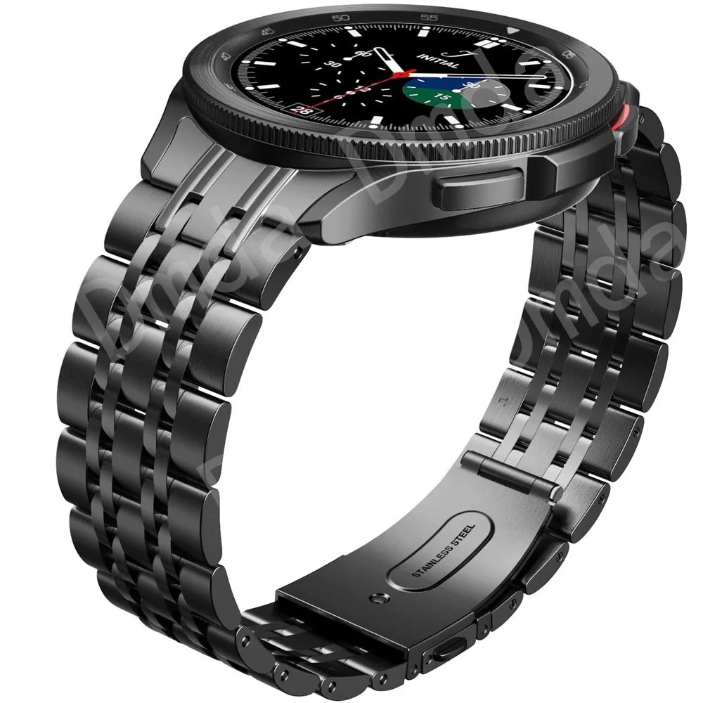 

Curved end Metal Strap for Samsung Galaxy Watch 6 5 Pro 40mm 44mm 6 4 Classic 47mm/46 43mm Band No Gaps Stainless Steel Bracelet
