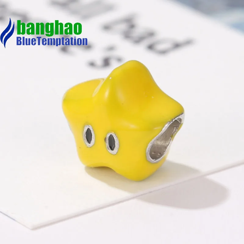 Wholesale DIY Fashion star Charm for making accessories for jewelry alloy pendants bracelets beads ENM916