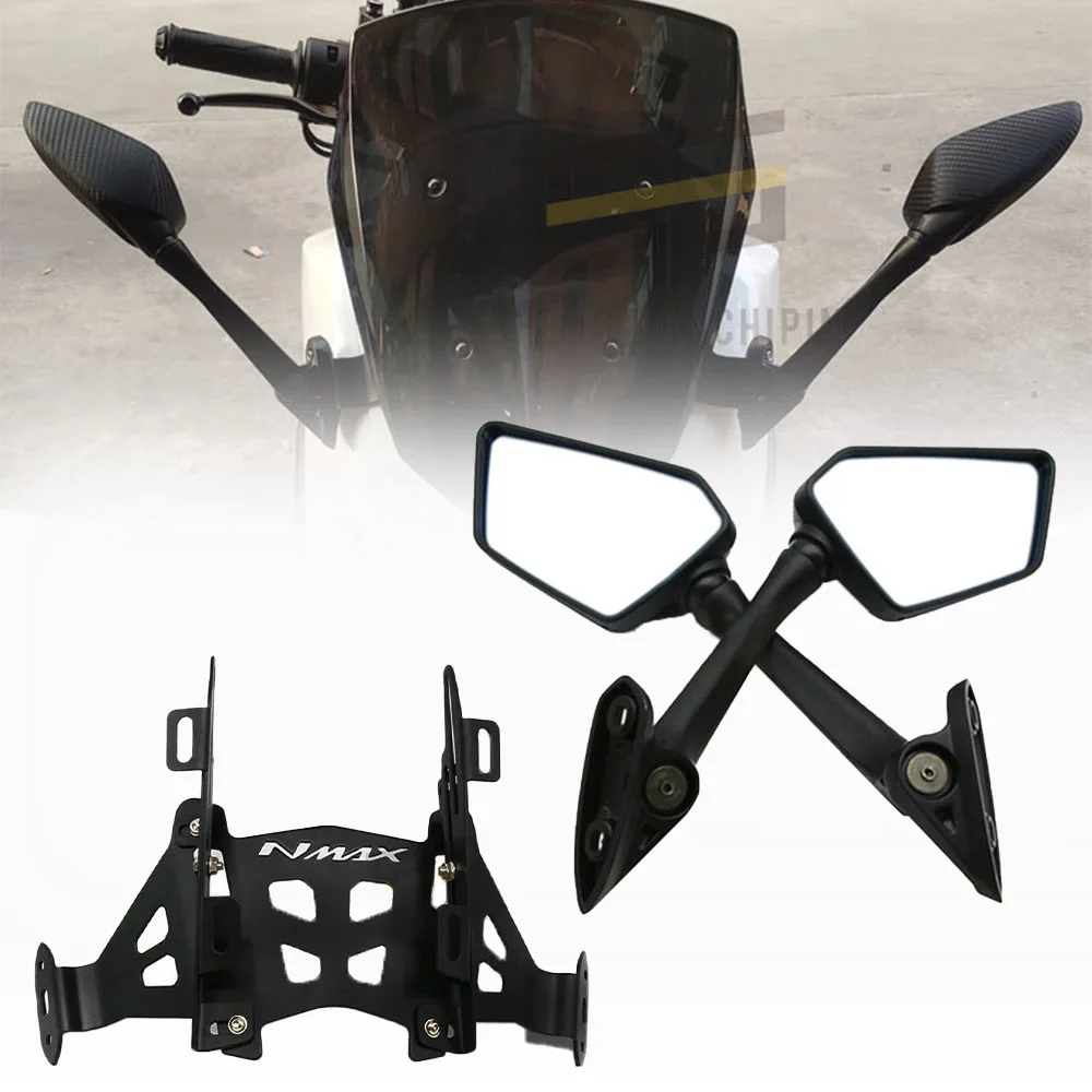 Rear-view Mirrors Windshield Bracket Fit For YAMAHA N-MAX155 NMAX 155 nmax155 2020 2021 Motorcycle Modified Accessories New |