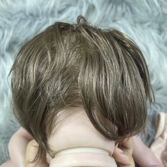 20 Inch Already Painted Reborn Doll Kits Laura With Hair Transplant Lifelike 3D Painted Skin Visible Veins Handmade Vinyl Mold 3