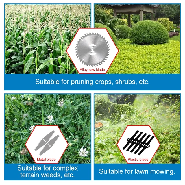 Kamolee Electric Lawn Mower Cordless Grass Trimmer Length Adjustable Cutter Household Garden Tools For 18V 21V Battery 4