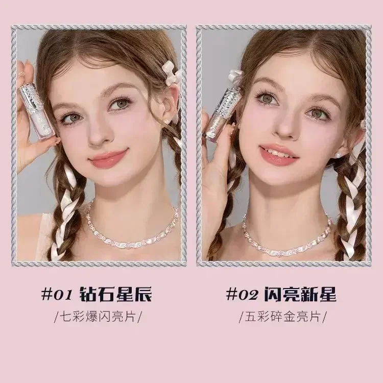 Flower Knows Swan Ballet Liquid Eyeshadow Pearly Fine Sparkling Sequins eye shadow