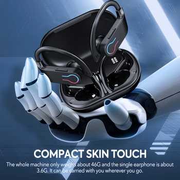 Mpow Q63 Bluetooth 5.3 Earphones Sports Headset Wireless In-Ear 200H Standby Time IPX7 Waterproof HiFi Stereo Gaming Earbuds 2