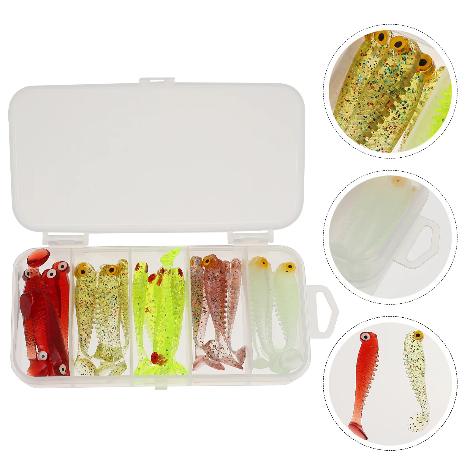 

30 Pcs Simulation Soft Bait Supple Fishing Lures Baits Bionic Useful Pvc Plastic Helpful