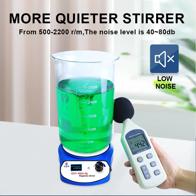 Xin Tester Magnetic Stirrer LED Digital Magnetic Mixer 3000/5000ml Stir Plate Stir Bar AC100-240V magnetic stirrer