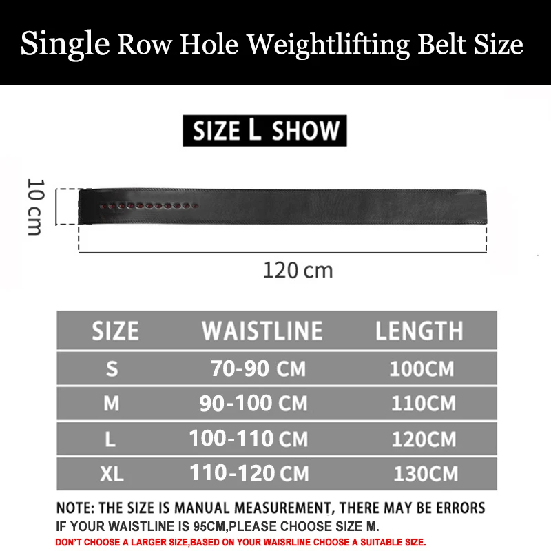 Weightlifting Belts with Adjustable Buckle,Powerlifting Belt,Waist Protection,Squat and Deadlift Lumbar Brace, 6