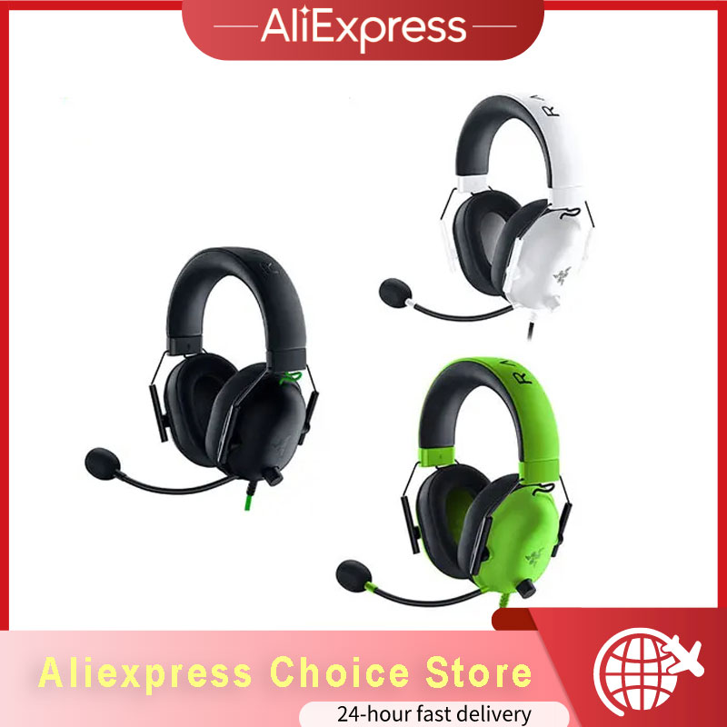  Razer BlackShark V2 X Wired Esports Headset Advanced Passive Noise Cancellation, 7.1 Surround Sound, Hyperclear Cardioid Mic 