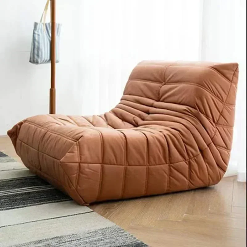 Sofá de terciopelo elástico para sala de estar, sillón reclinable para suelo, decoración individual, lectura recta, muebles para el hogar, Divano