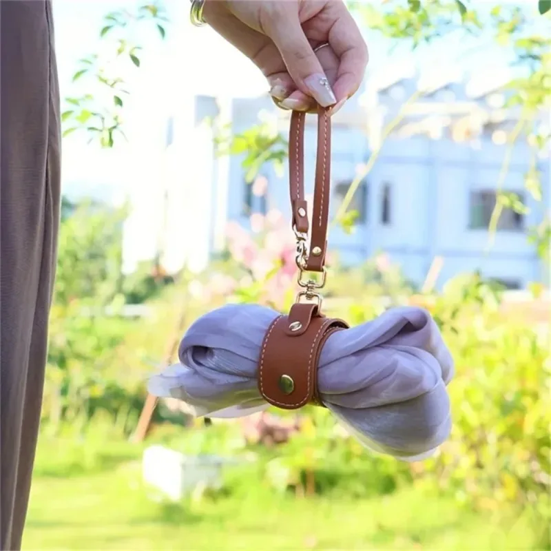 Vintage Rack with Buckle, Leather Towel, Handbag, Hat, Outdoor Camping, Convenient and Practical Storage Organization for Women