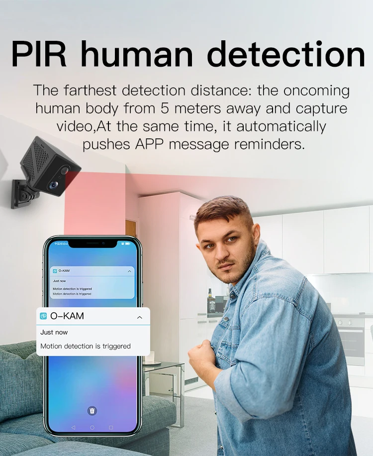 4G WIFI Câmera IP AI Humanoid Detecção