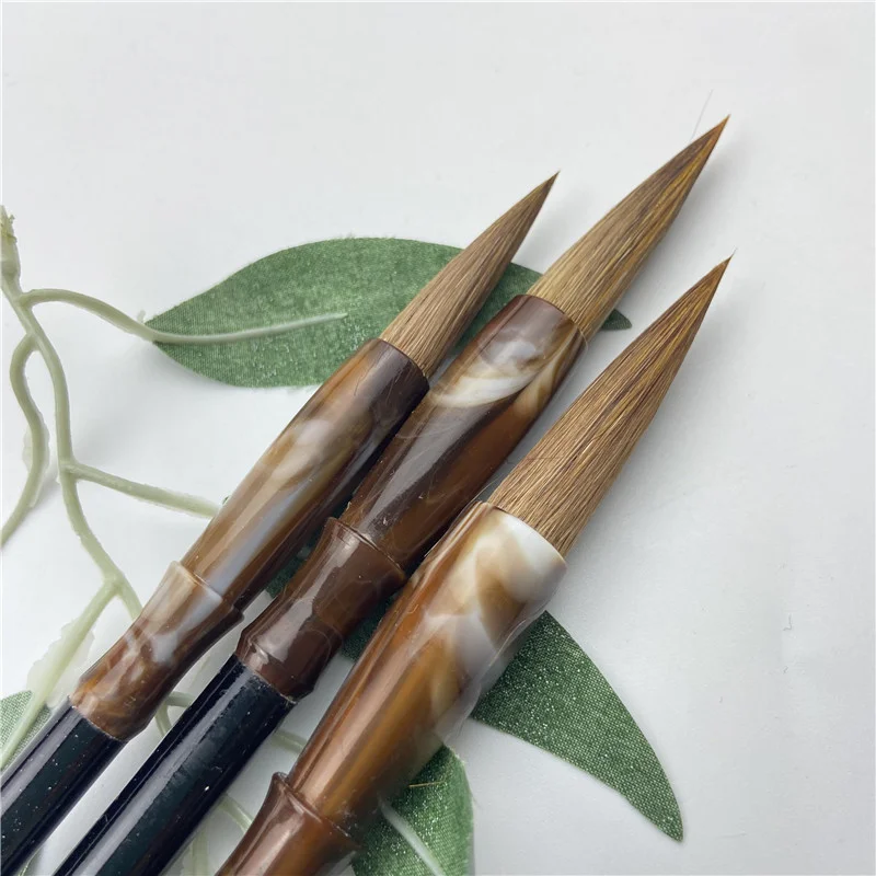 Calligraphy Brush Woolen Weasel Wool Hair Chinese Japanese Calligraphy Brush Pen Set For Office School Supplies