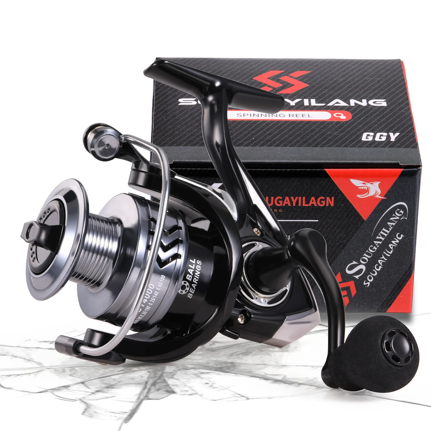 Sougayilang Spinning Fishing Reel 1000-6000 5.5:1 High Speed Gear Ratio Metal Spool Carp Bass spinning fishing reels