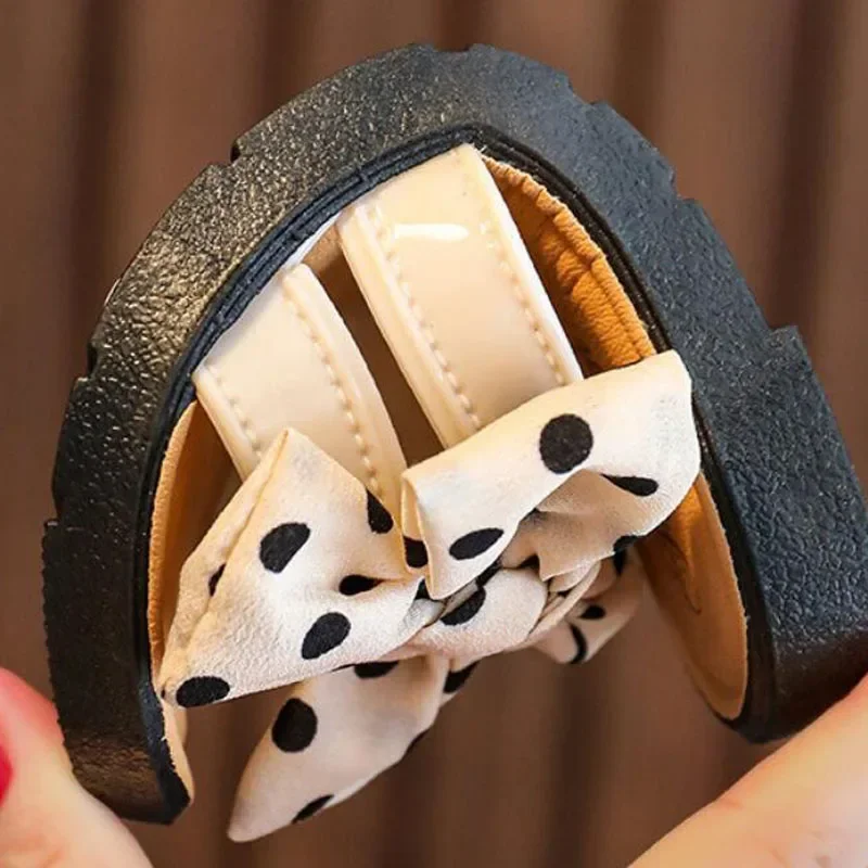 Girls Bow Slide Sandals 5