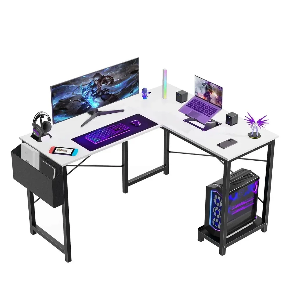 L Shaped Gaming Desk,Stylish Computer Desk – Minimalist Design with Cable Management for A Clean Workspace,Computer Desks 6
