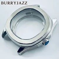 BURRYJAZZ 42mm NH34 NH35 NH36 NH38 Movement Stainless Steel Waterproof Case Sapphire Glass Watch Case For Nautilus AQUANAUT