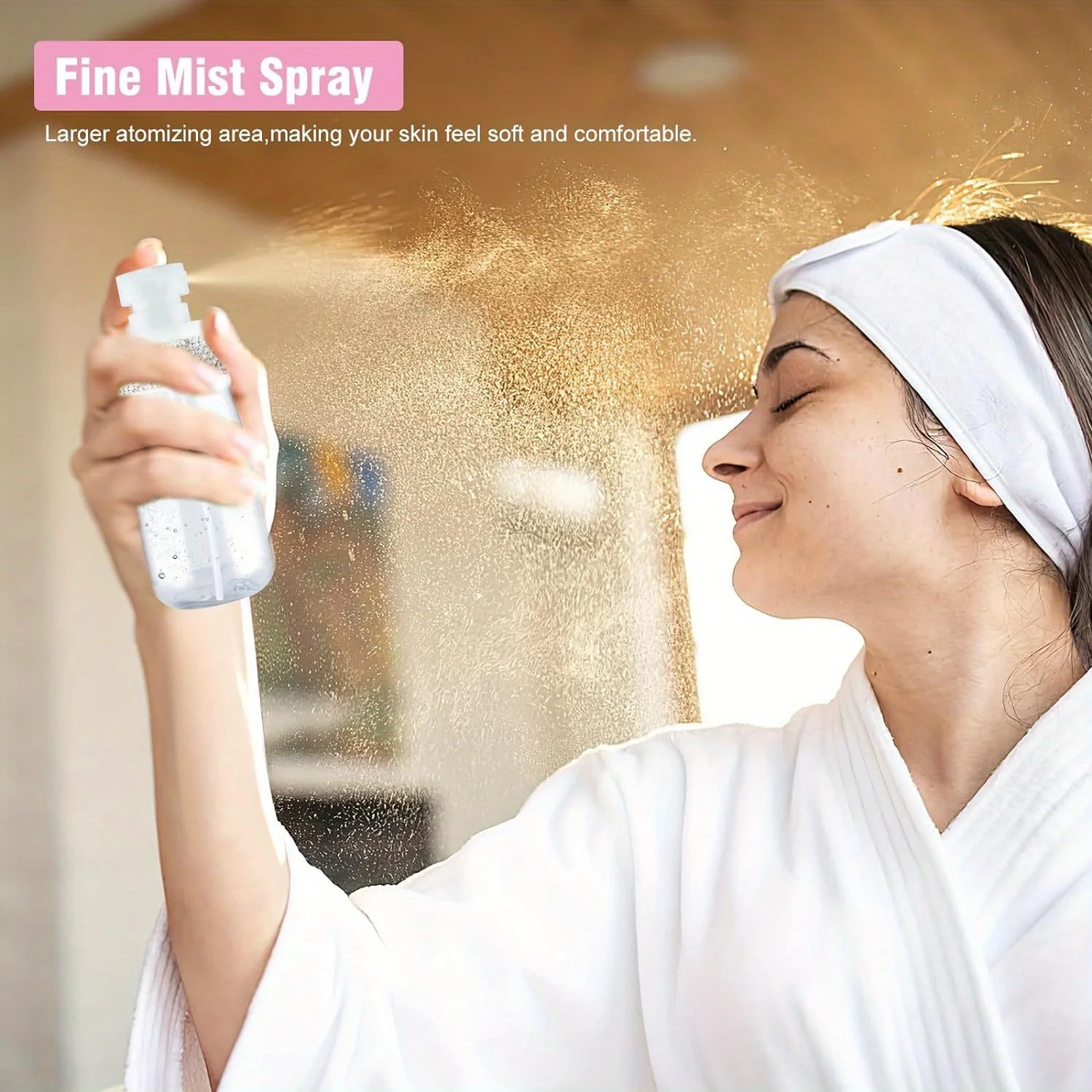 Bling Diamond Spray Bottle Travel Mini Spray Bottles Refillable Fine Mist Cosmetic Liquid Container for Perfume Essential Oils