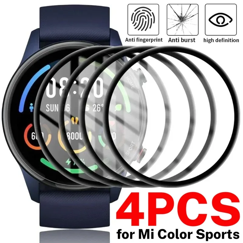 Full Coverage Soft Screen Protector for XiaoMi Watch Color Sports - 4/1 Pack