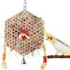 Hanging Small Animal Chew Toy for Bird Parrots Chewing Toy Rattan Shredded Paper for Chewing Teeth Grinding 5