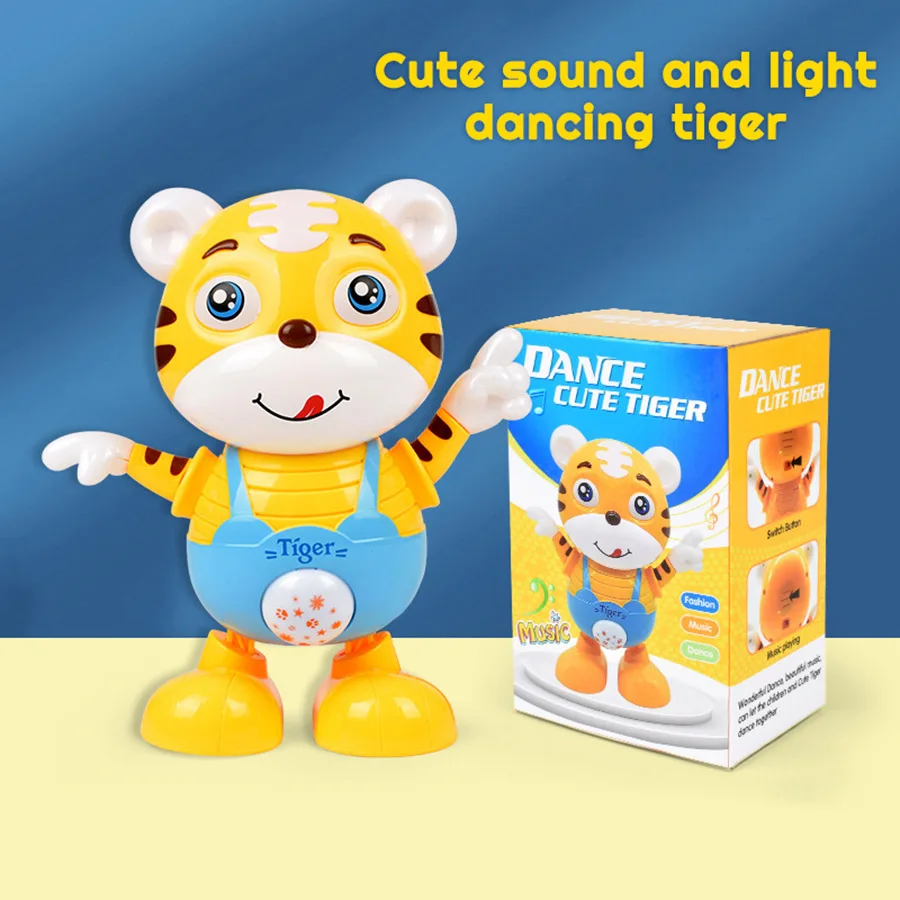 Electric dancing tiger light music dancing doll tiger baby gift toy 5