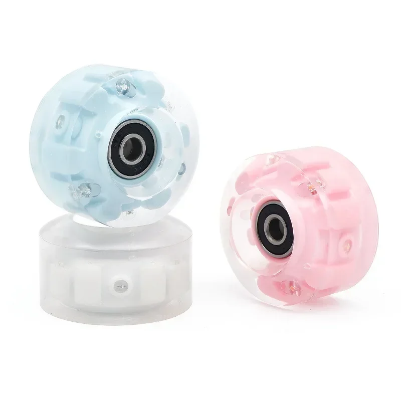 High Flash Six Light Double Row Roller Skates Shining Wheels Dry Ice Skates Ice Skating Wheels