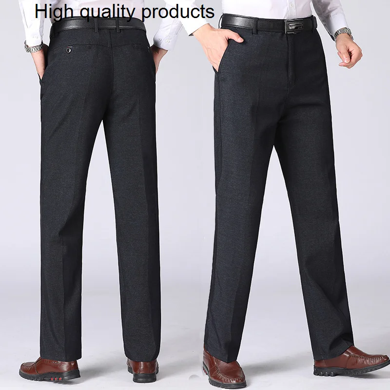 

Fashion Suit Casual Trousers Men Office Leisure Straight Loose Baggy Pants Streetwear Spring Autumn Clothing