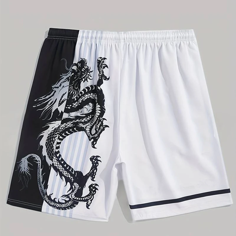 New Fashion Summer Men Women Graphic Beach y2k Shorts Print Dragon Oversize Quick Drying Trunks Holiday Hawaii Leisure Swimsuit 5