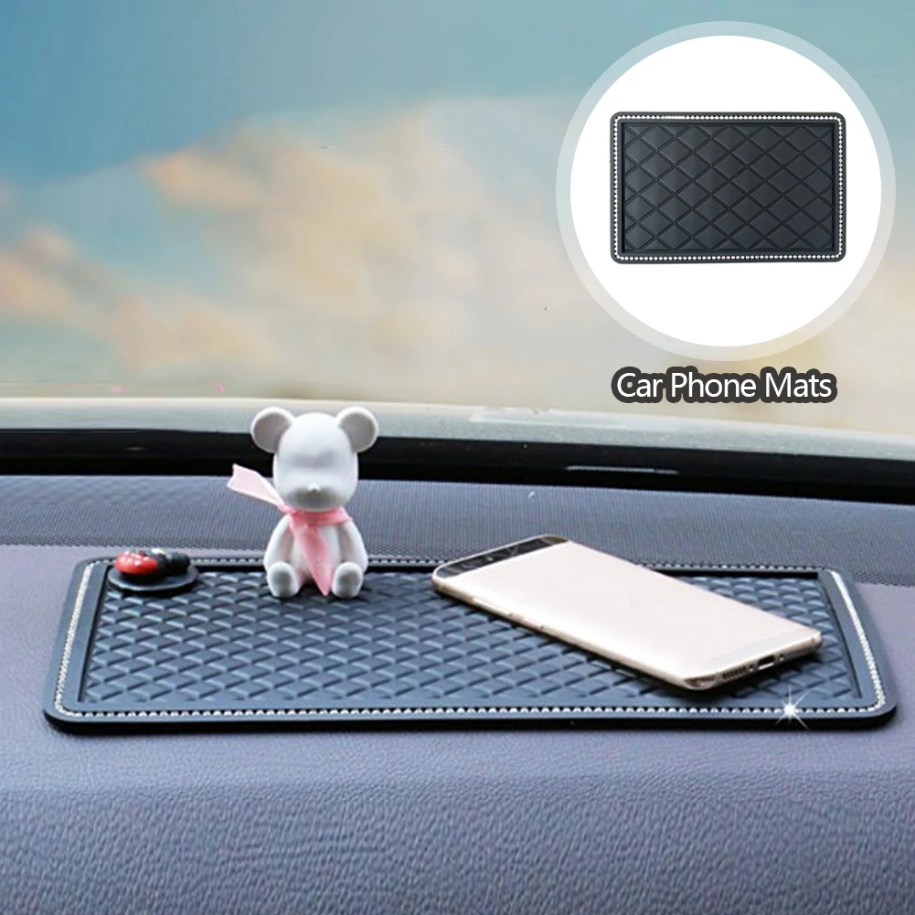 Anti-Slip Mat For GPS Phone Sunglass Ornament Auto Interior Dashboard Diamond Car Decor,car dashboard mat,non slip dash mat,car non slip mat,non slip mat,silicone anti skid pad,silicone anti slip pad