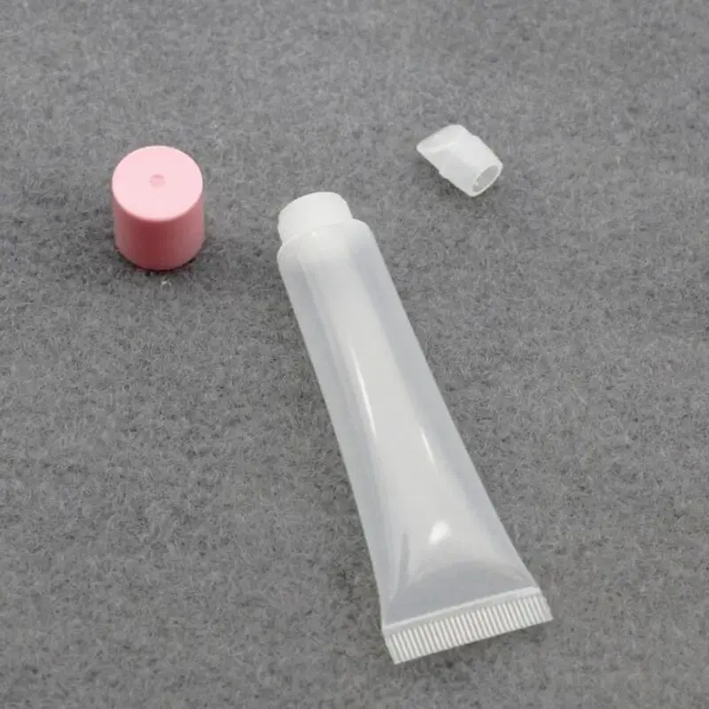 Lip Balm Soft Hose Makeup Squeeze Sub-bottling Clear Plastic Lip Gloss Container 50pcs 10ml 15ml 20ml Empty Lipstick 50Pcs Tube