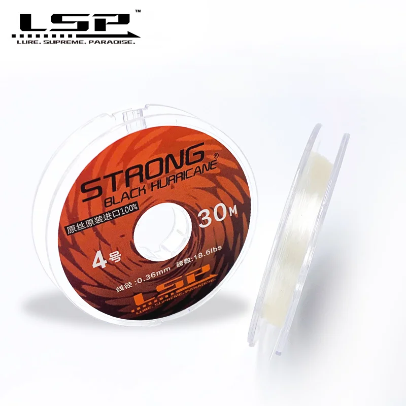 LSP 100 Fluorocarbon Lines 0.220.4mm 30M Portable Carbon Fiber Smooth