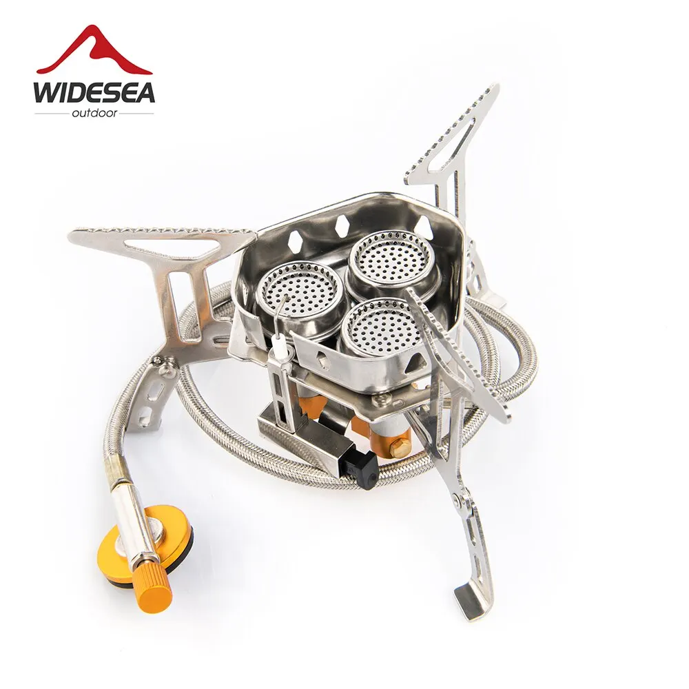 Widesea Camping Gas Stove Outdoor Tourist Burner Strong Fire Heater Tourism Cooker