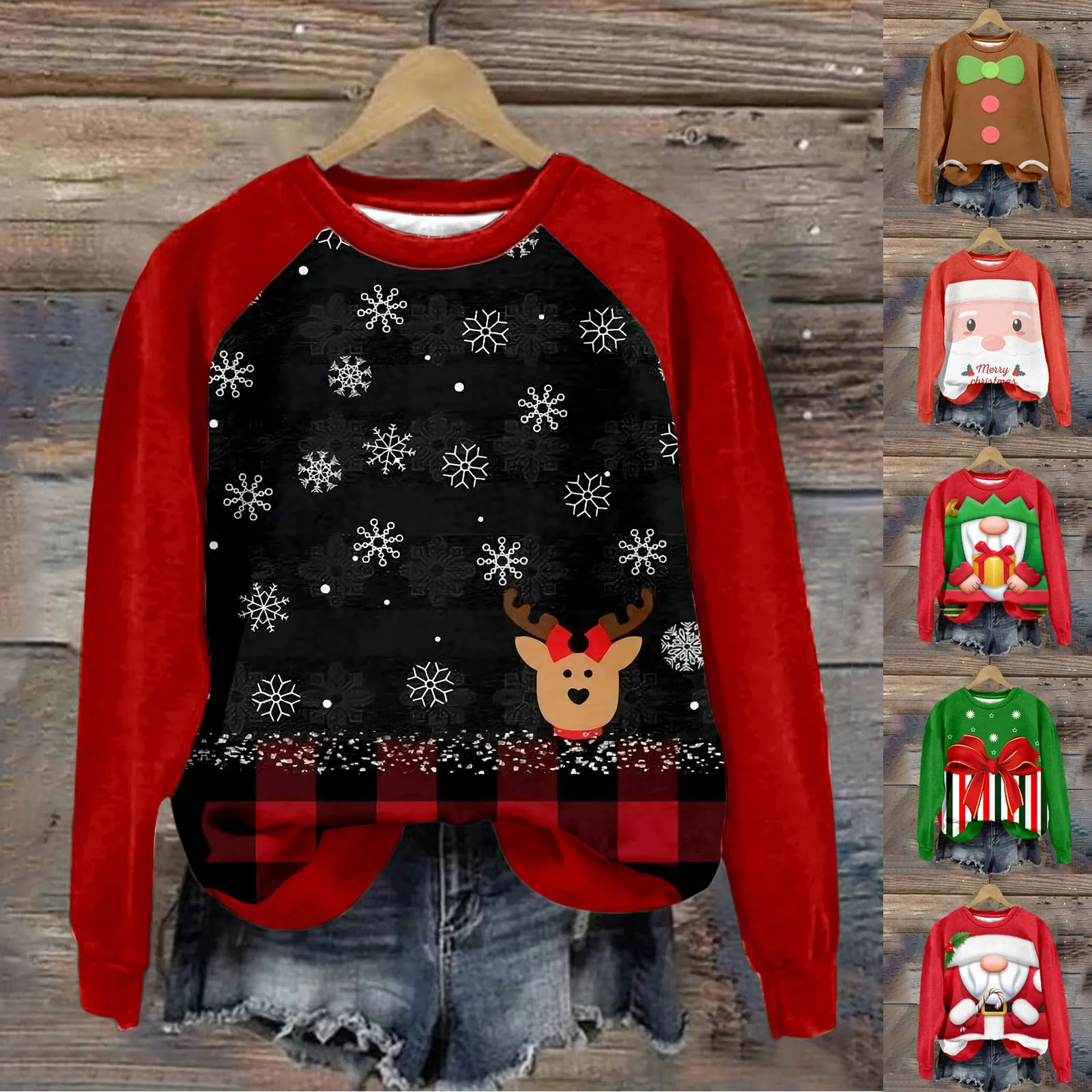 

Women Autumn And Winter Casual Simple Raglan Sleeve Printed Sweatshirt Womens Long Sleeved Round Neck Printed Juniors Pants Suit