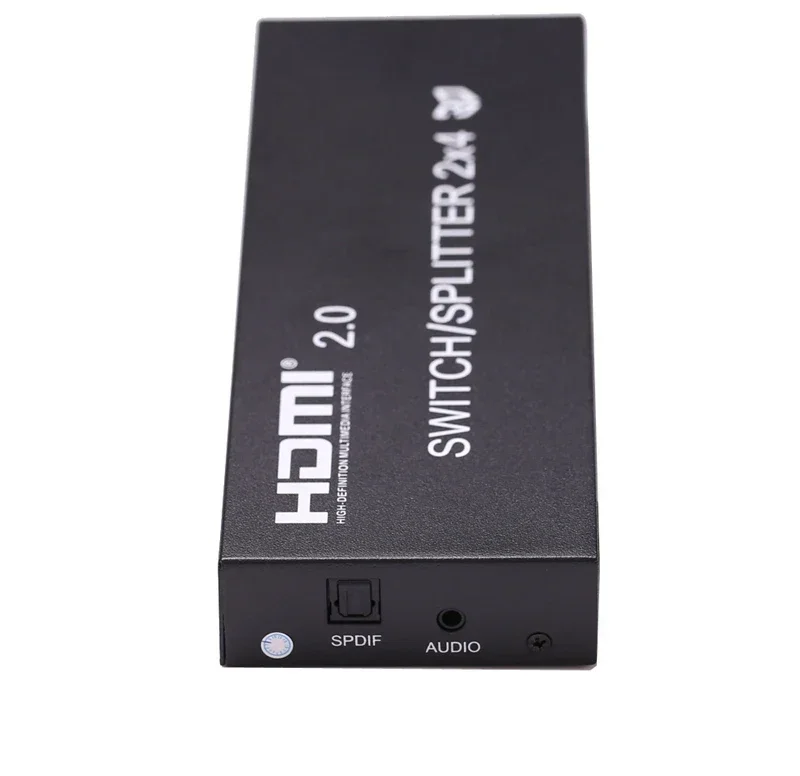 HDMI 2.0 2x4 Switch Splitter 3D 4K 60hz 2x2 HDMI Switch Splitter Audio Extractor Video Converter for PS4 Camera PC To TV Monitor for av switch,hdmi splitter