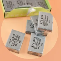 5Pcs Kneaded Art Erasers, Gray Soft Moldable Eraser for Sketching Drawing Art Students Supplies 1