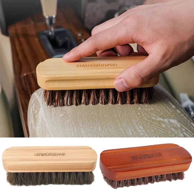 Horsehair Detailing Brush Car Interior Cleaning Brushes Car Seat Handle Dashboard Leather Washing and Cleaning Tool car cleaning accessories,car detailing brush set,car interior dust brush,car cleaning tool,car wash brush,car washing brush,horsehair cleaning brush