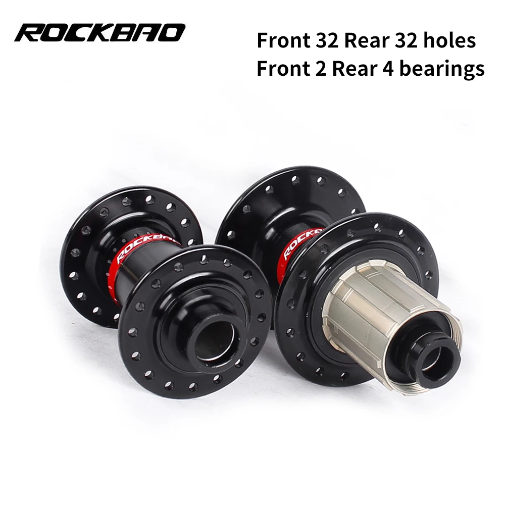ROCKBAO Mountain Bicycle Hub, Central Lock, Aluminum Alloy Cassette, MTB Bike Hubs, TA 110x148 HG 7-11S /MS 12S, 32Holes