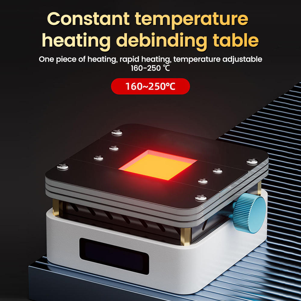 Constant Temperature Heating Station Adjustable Temperature Desoldering Station Easy Tin Removal for Phone IC CPU Glue Removal