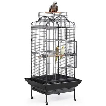 63'' Rolling Open Top Bird Cage 1
