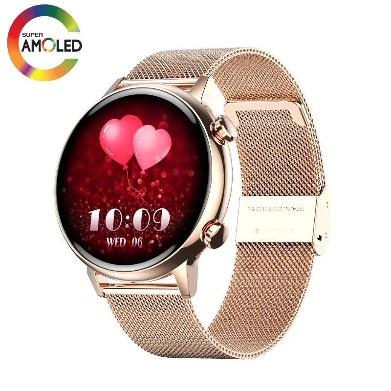 amoled-smart-watch-for-women-girls-hk39-bluetooth-call-nfc-heart-rate