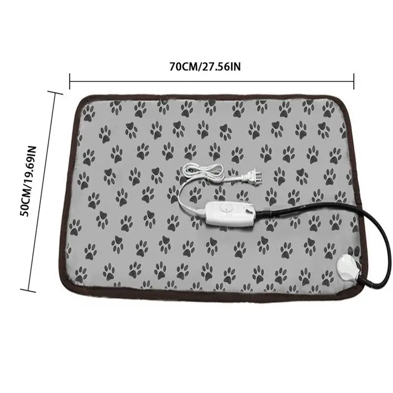 Pet Electric Blanket Winter Warming Pad Cat Dog Heated Nest Waterproof Warmer Power-Off Protection Bite-Resistant Wire pet blanket pet heated mat
