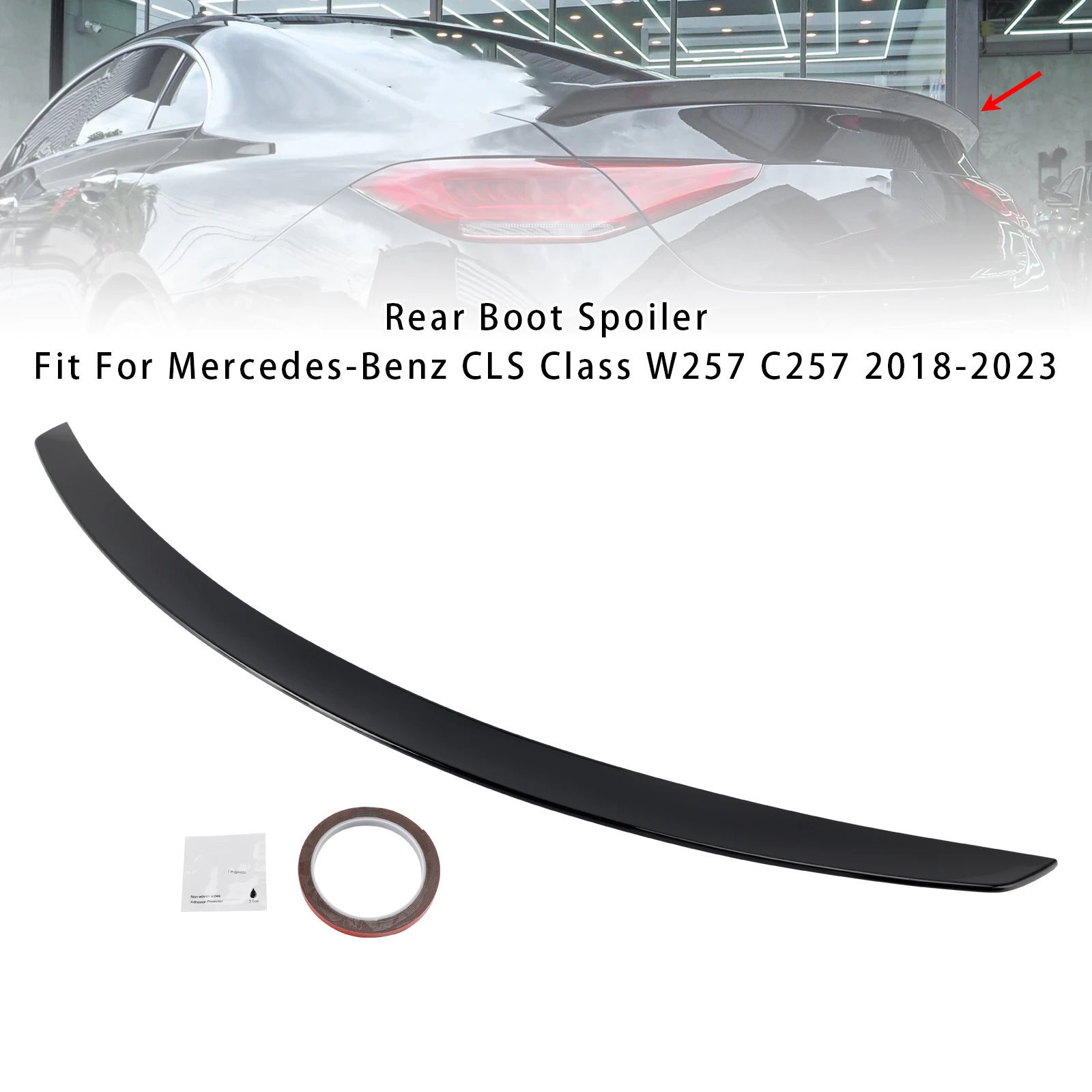 Artudatech Gloss Black Rear Boot Spoiler For Mercedes-Benz CLS-Class W257 C257