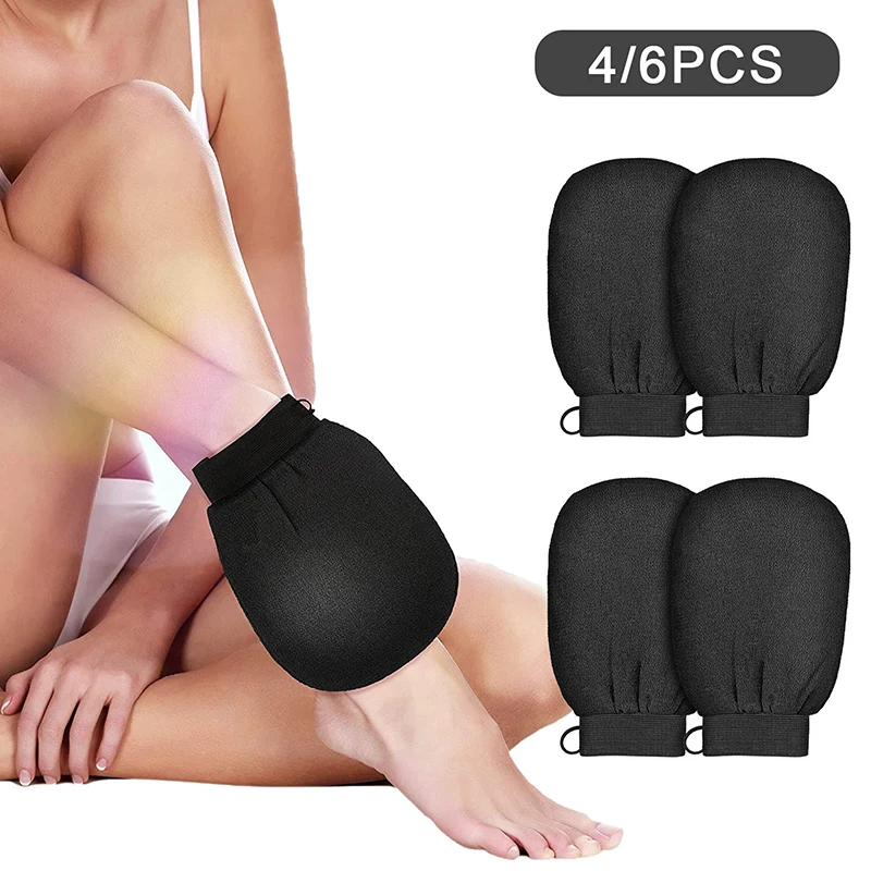 

4/6 Pcs Shower Thicken Bath Magic Peeling Glove Exfoliating Removal Bathing Cleaning Products Body Scrubber