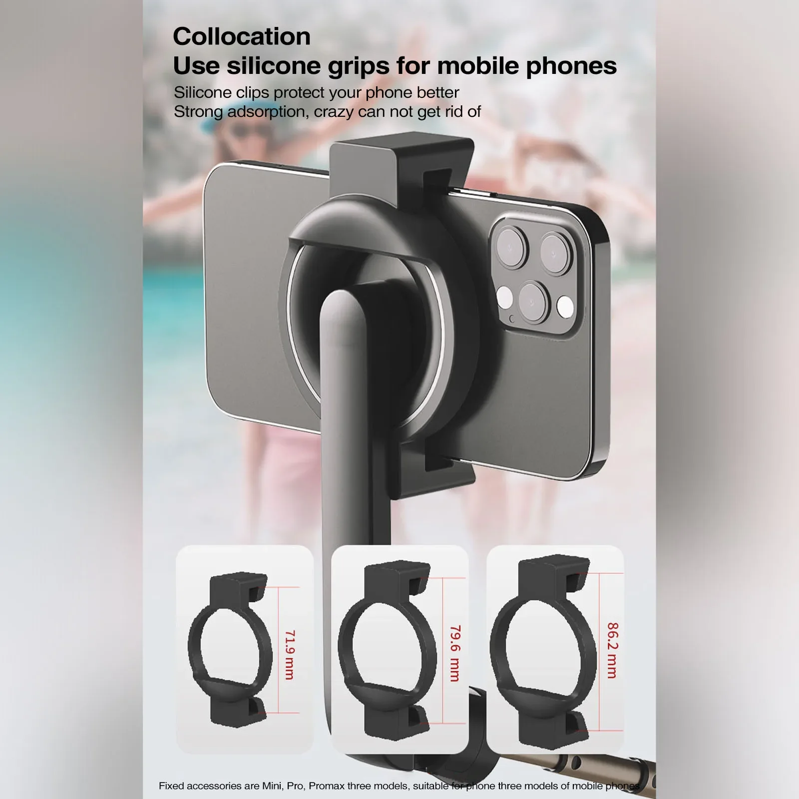 Magnetic Selfie Stick Tripod for Magsafe iPhone 16 15 14 13 12 Handheld Stabilizer Rod with Remote Controller for HUAWEI Samsung