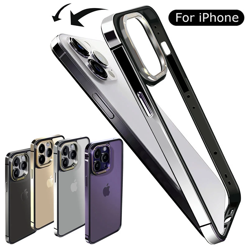 Custodia Protettiva Per Bordi In Metallo Per Iphone 15 14 Pro Max Paraurti In Silicone Tpu Per Iphone 15 Plus 14 Pro 15 Pro 15 Pro Max Cover Funda