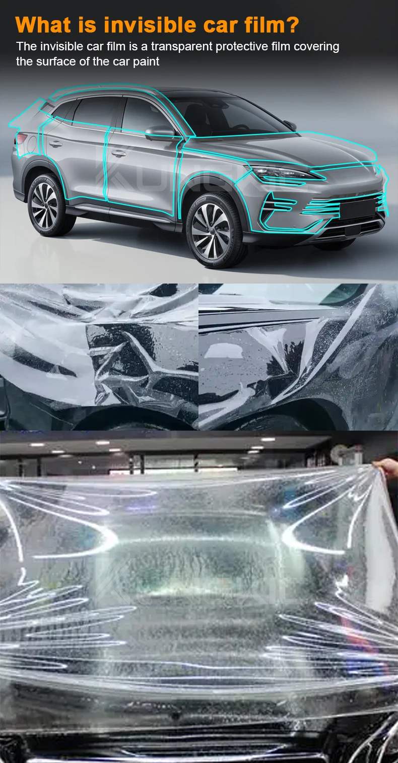 Für BYD SONG PLUS DM-i SEALION 6 DM-i 2023-2025 TPU Scheinwerfer Rückspiegel Film B C Säulen Vorgeschnittene Anti-kratz-schutz Film – Detail 3
