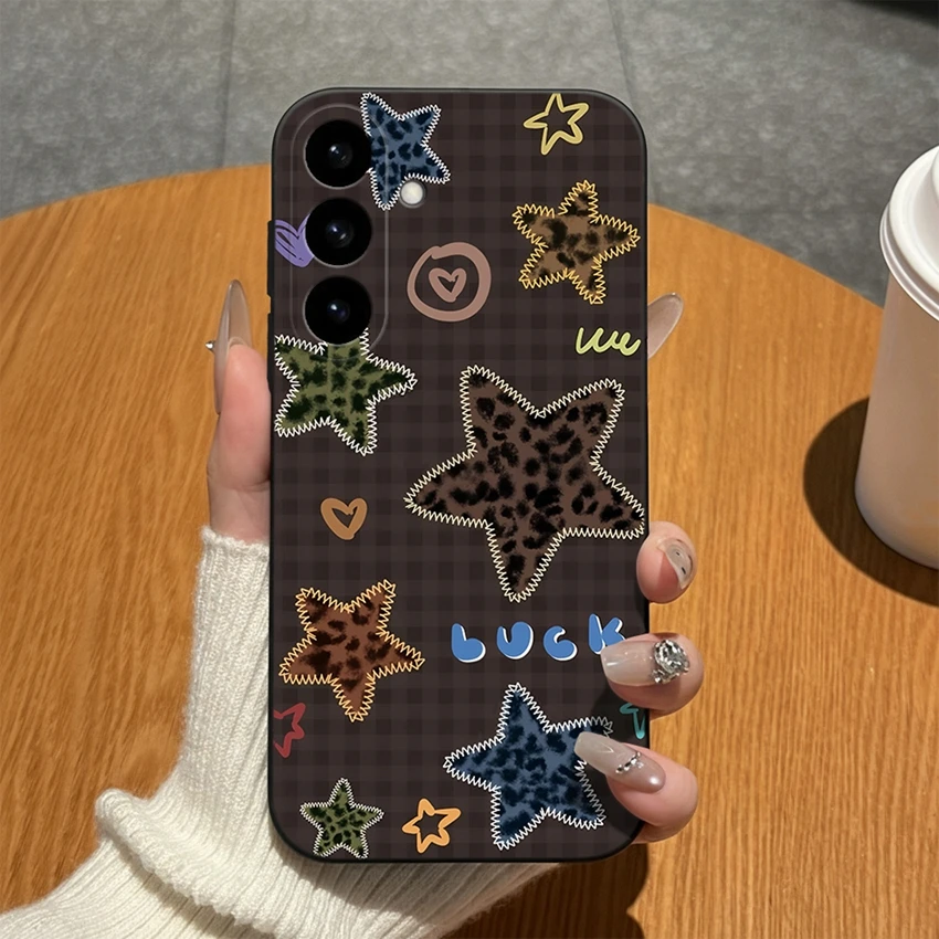 Abstract Art Pattern Soft Matte Silicone Phone Case - High-Quality Bumper Shell