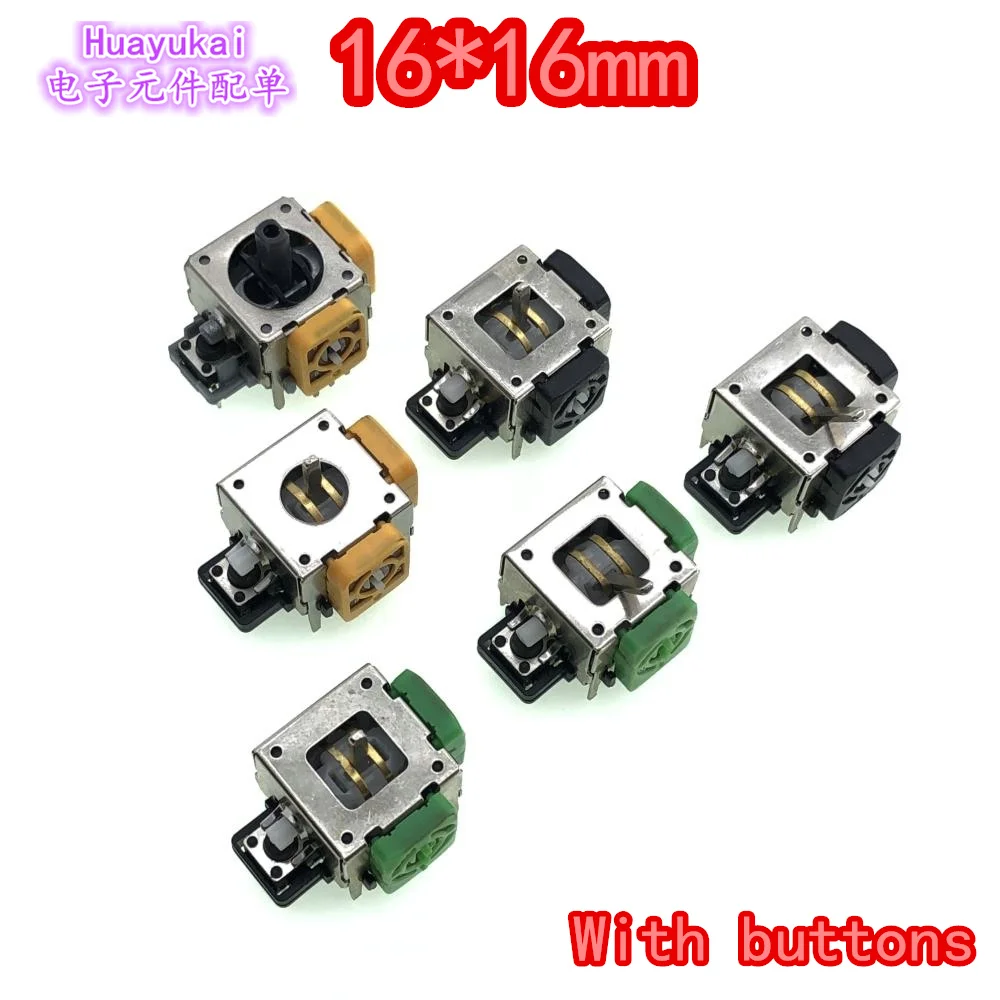 3D Analog Stick Joystick Axis Sensor Module for PS4 for XBOX ONE Controller Potentiometer with cap belt switch 16*16mm analog stick joystick